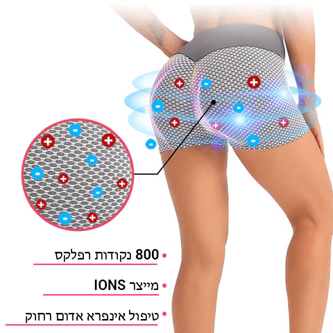 מכנסיים קצרים להרמת יונים ועיצוב של DreamFit™