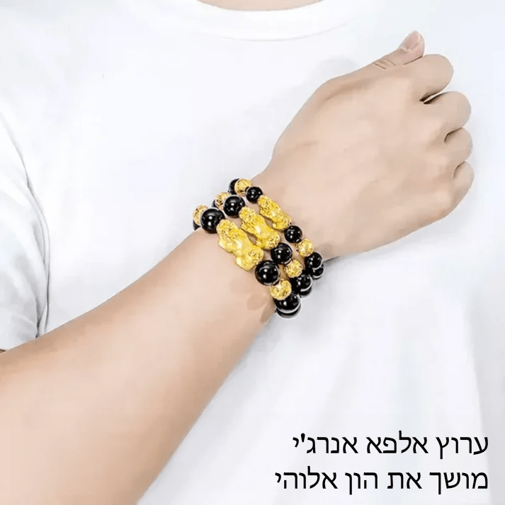 AuraX™ צמיד פנג שואי פי שיו אובסידיאן